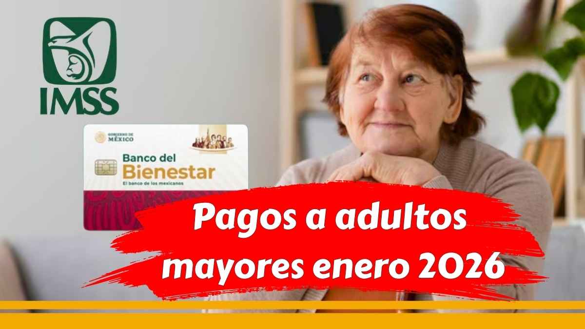 Pagos a adultos mayores enero 2026 calendario Pensión Bienestar IMSS e ISSSTE