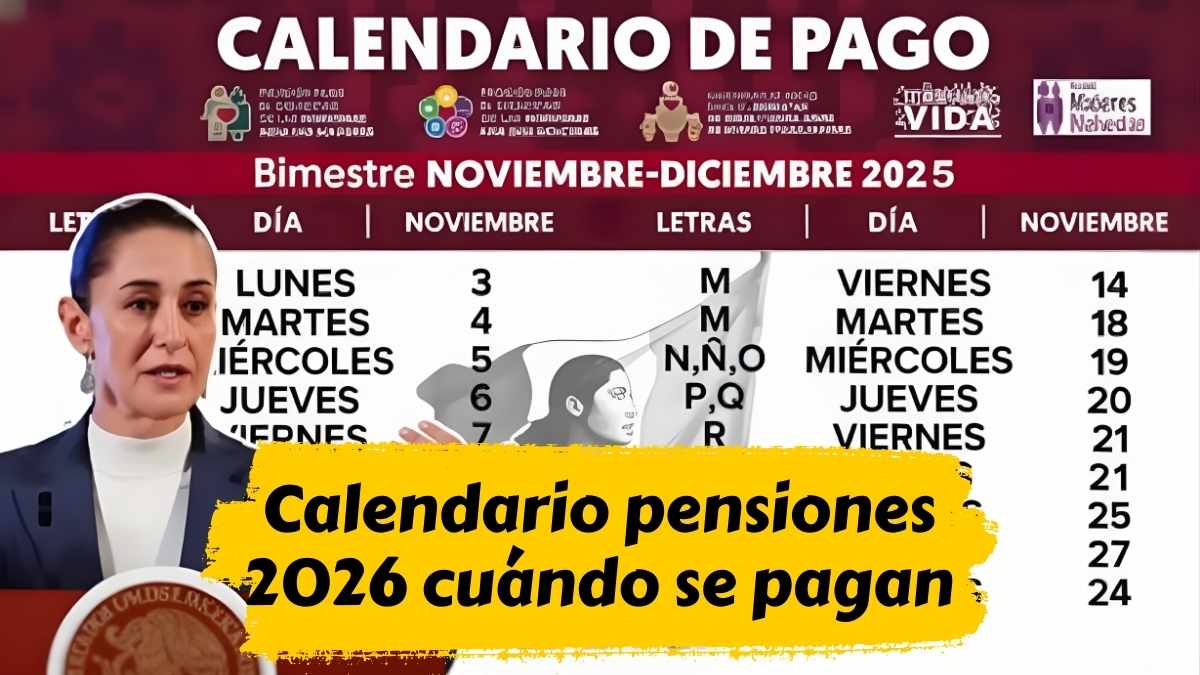 Calendario pensiones 2026 cuándo se pagan y cómo consultarlo